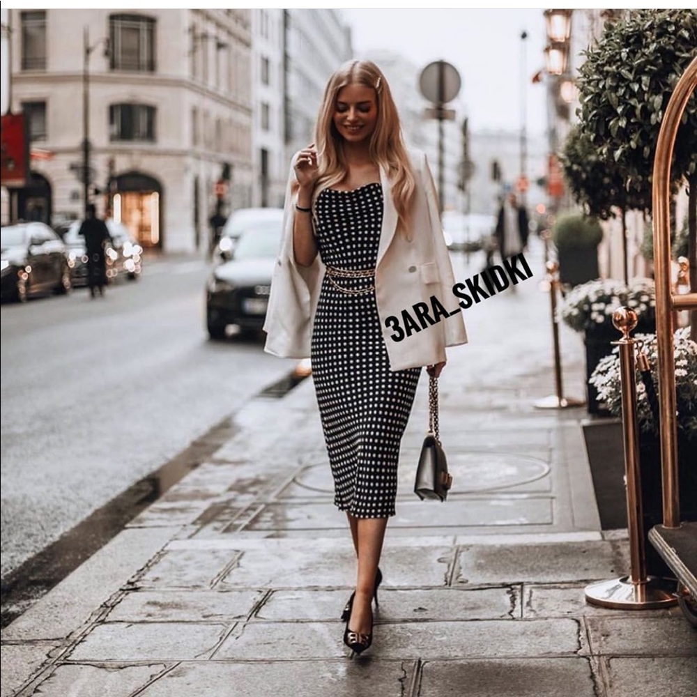 Last🔥Zara polka dot slip dress, bloggers favorite - Picture 8 of 10